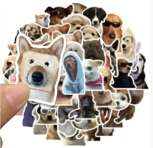 Cute RANDOM 5 STICKER Set – Funny Cartoon & Animal Characters for Notebook, Bag, or Gift