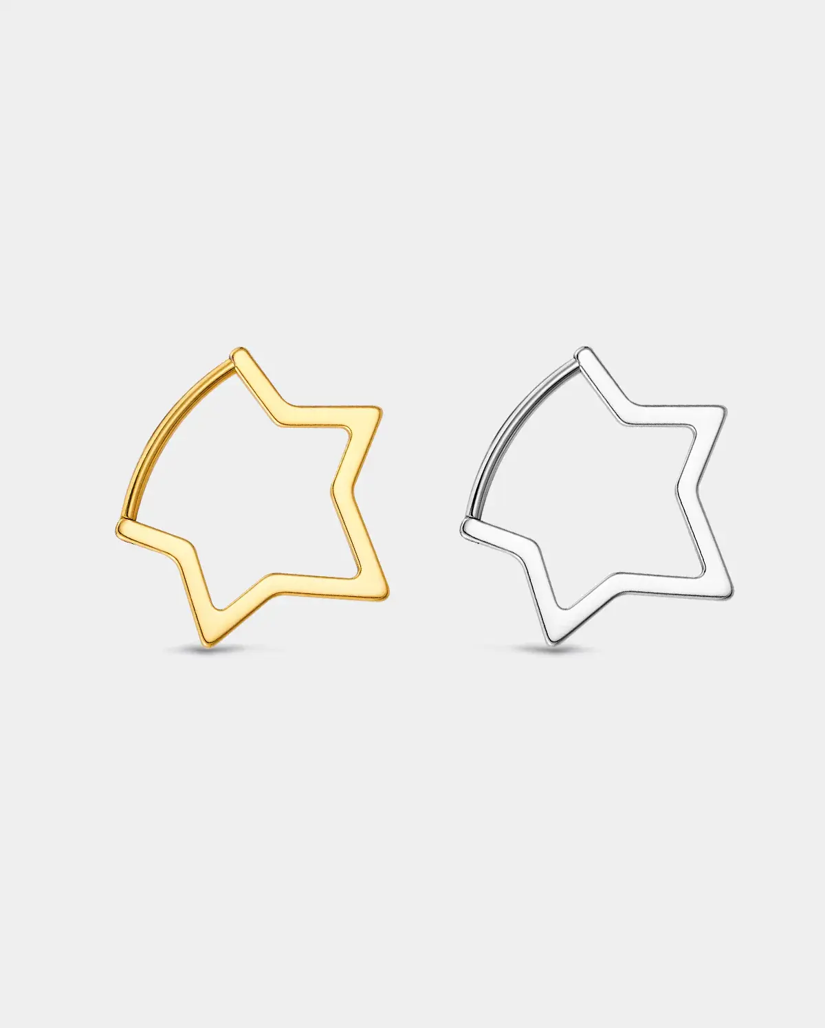 Star Clicker Titanium Nostril Ring