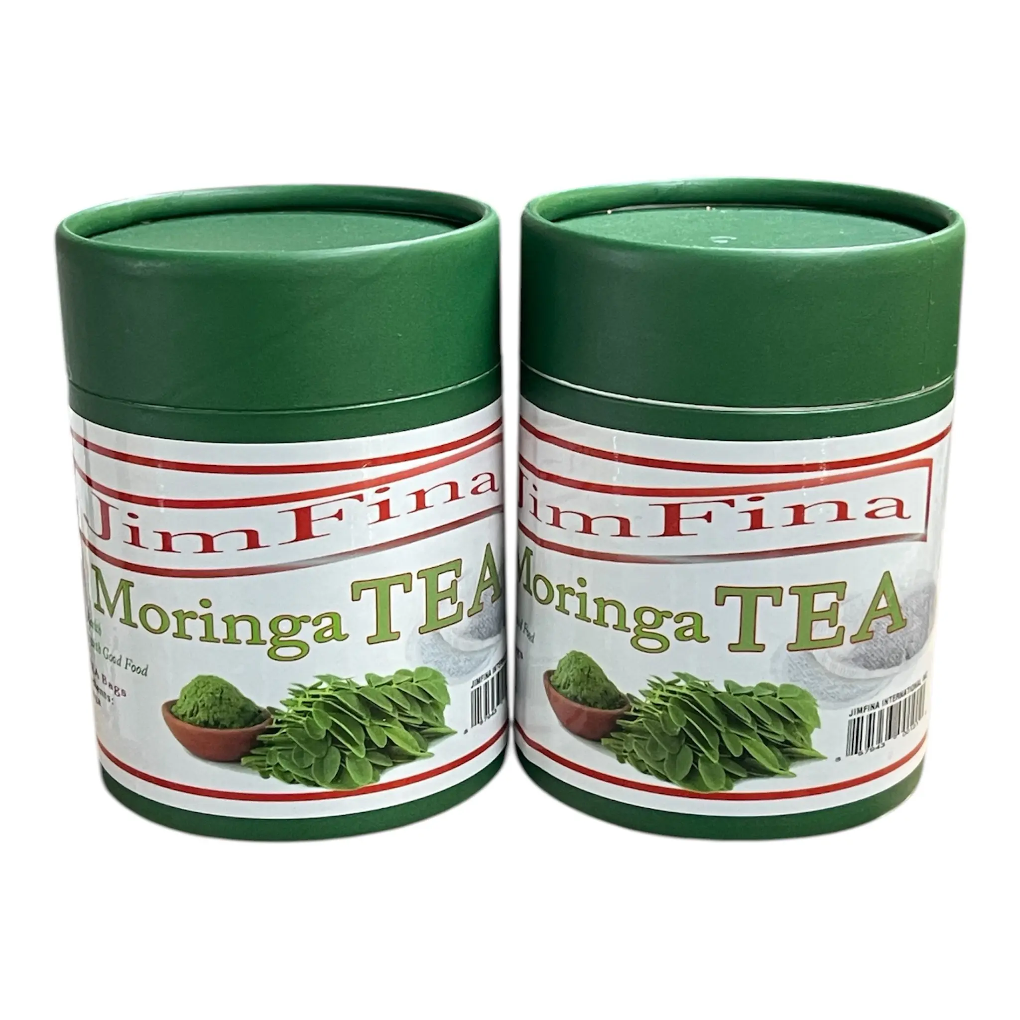 JimFina Moringa Tea, 20 Tea Bags, Green Tea Container, 2 Pack