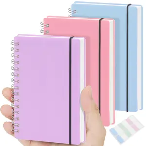 3 Pack Small Spiral Notebook College Ruled, 3.5x5.5 Mini Pocket Spiral Notebooks With 7mm Lined Pages, 80 Sheets/160 Pages 100gsm Thick Paper to Stay Organized for Work School Office