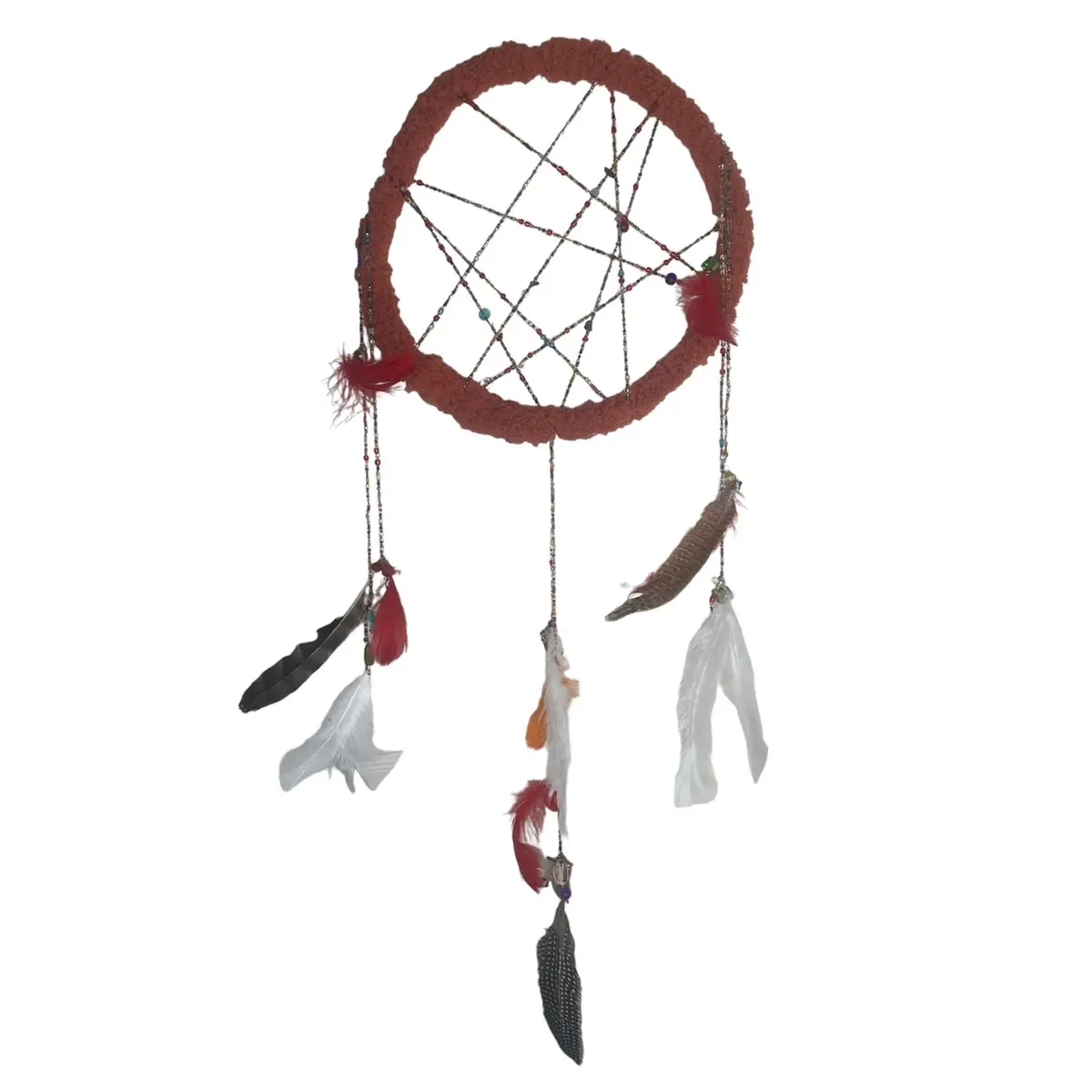 Crystal Charm Dream Catcher Wall Hanging
