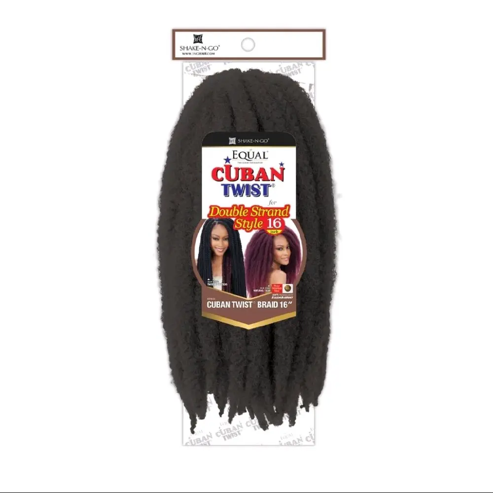 FreeTress Equal Cuban Twist Braiding hair Double Strand Style 16"