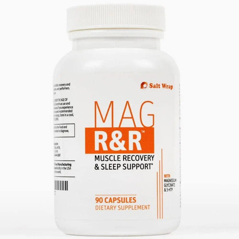 SaltWrap Mag R&R - Nighttime Muscle Recovery & Natural Sleep Support with GABA, 5-HTP, Passion Flower, and Vitamin B6