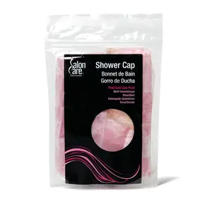Salon Care Pink & Gold Geo Shower Cap