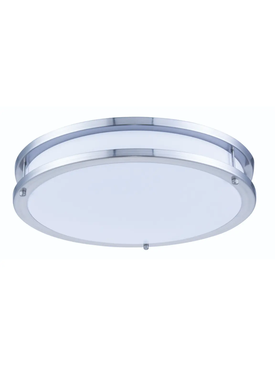 Living District LDCF3201 25W 1750LM 3000K LED Surface Mount with Frosted White & Nickel Acrylic Lens - 3 x 16 x 16 in.