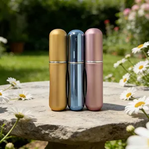 3 perfume atomizers, mini perfume travel refillable empty spray bottle, easy to pump design, suitable for perfume, oil, liquid -5ML, Makeup Cosmetic, Cosmetics Makeup Tools