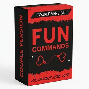 Couple Interactive Laminated Game Cards - 46 Male-Female Question-And-Answer Scratch Cards with Fun Commands, Couples