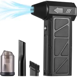 Electric Air Duster&Vacuum cleaner- Power Compressed Air, Variable Speed Canned Air with Fast Charging, Mini Dust Blower for Computer, Keyboard, House, Outdoor and Car