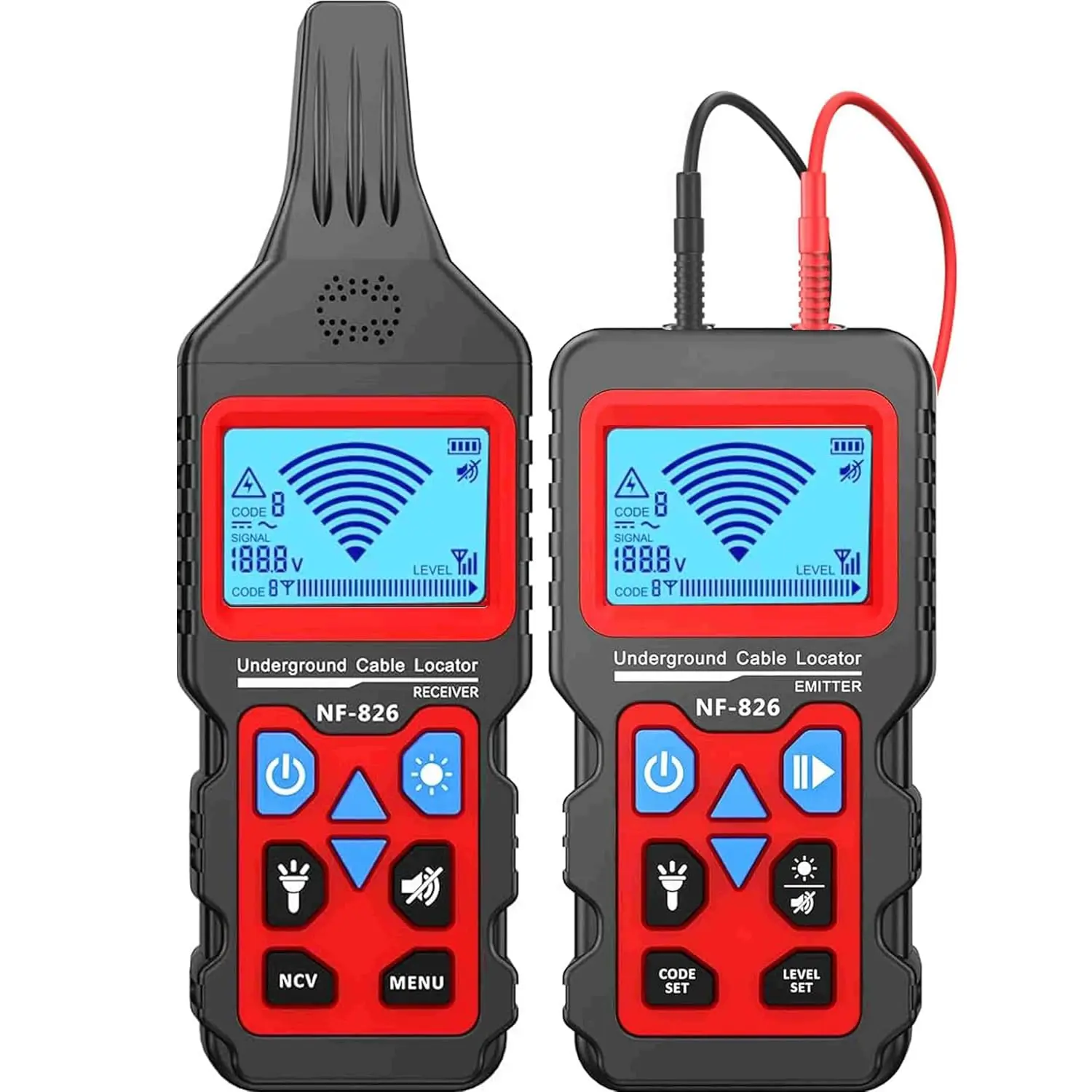 NOYAFA NF-826 Underground Wire Tracer – Find Buried Dog Fence & Irrigation Cables Fast, No Digging, No Guesswork, Electrician Must-Have