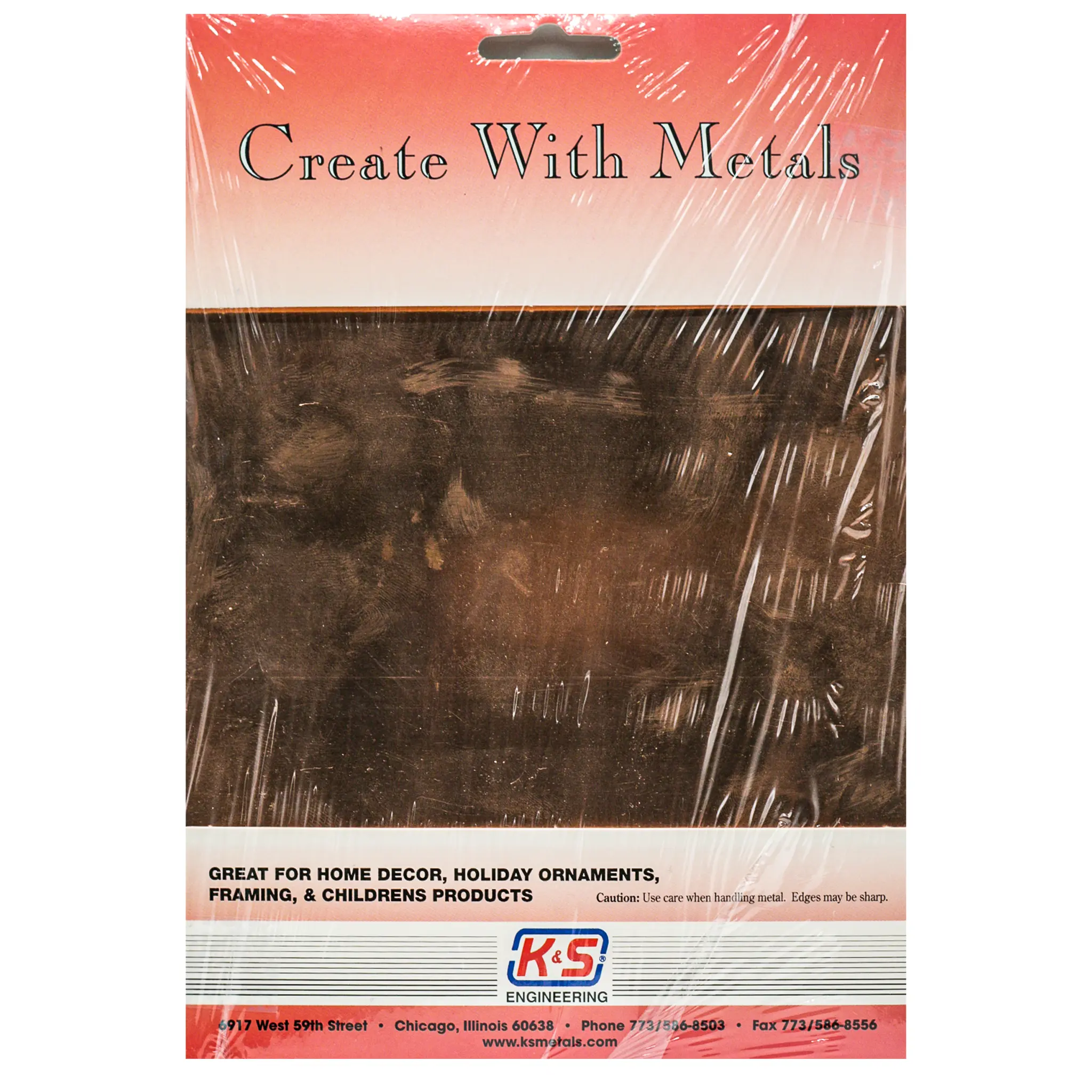 Copper Sheet: 0.016" Thick X 9" Wide x 12" Long (1 Piece)