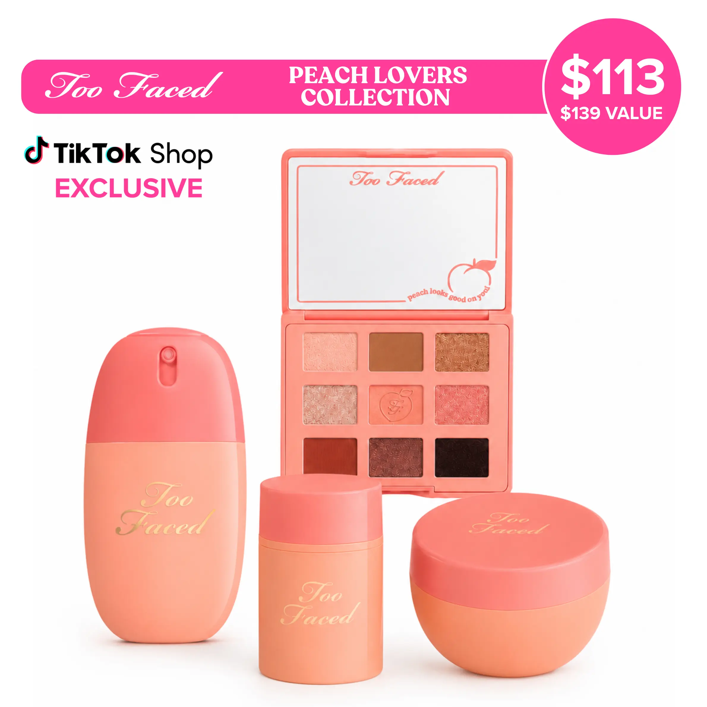 NEW TooFaced Peach Lovers Collection