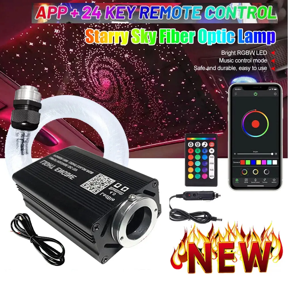 1000 Fiber Optic Star Ceiling Light Kit for Cars Home Bedroom DIY Installation Waterproof Twinkle Headliner Lighting System with 5V Controller 300 LEDs Galaxy Effect Decoration Accessories