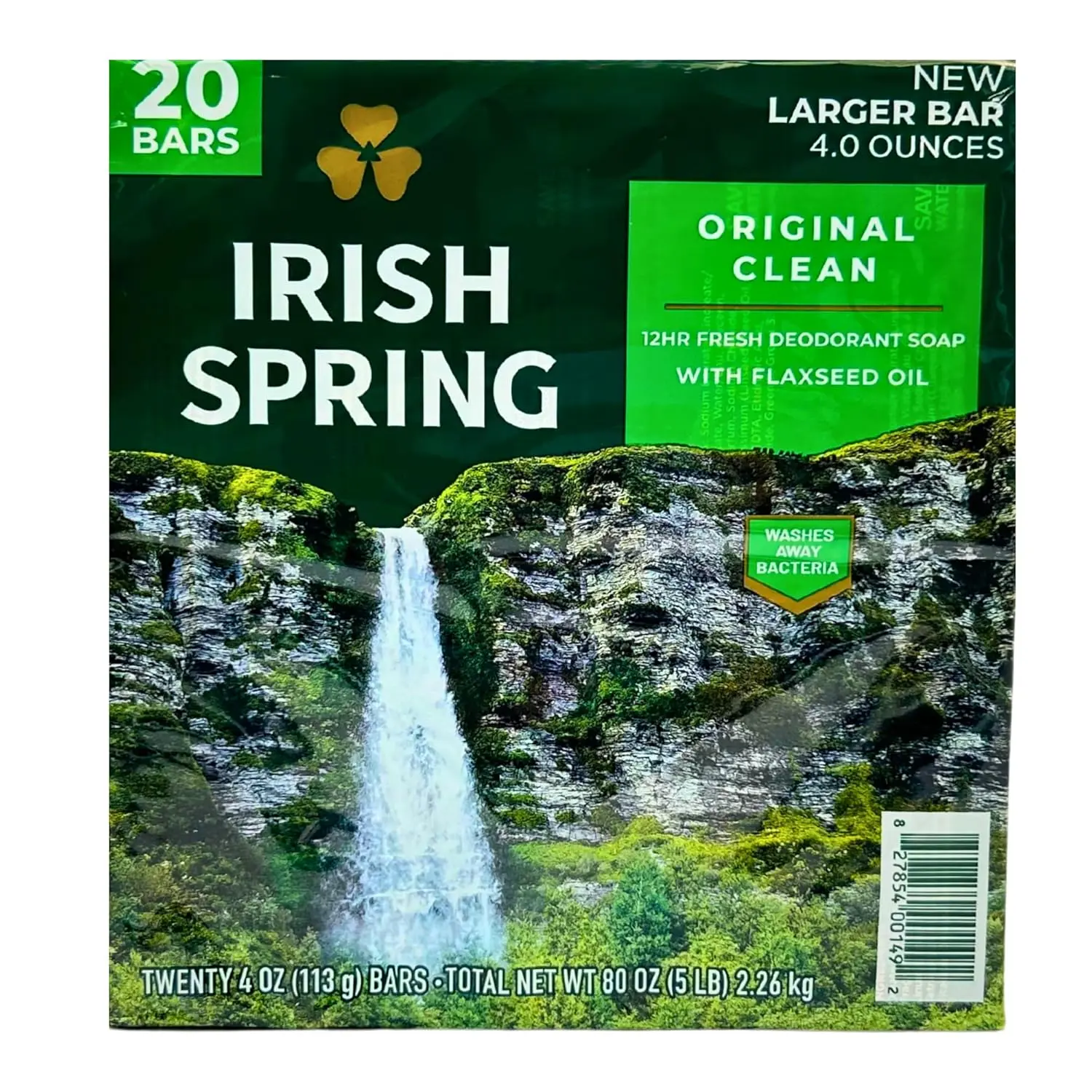 Irish Spring bar Soap (20/4 Oz Net Wt Oz), Original, 74 Ounce (Pack of 1)