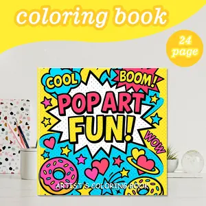 Hand-Drawn Coloring Book Upgrade Version Thick Paper 24 Pages, Art Supplies for Adults & Teens, Ideal Gift for Friends, Fun Drawing Activity