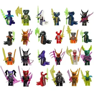 Ninja gold building blocks humanoid dolls mini characters children's toys, birthday gifts, cartoon characters party favors