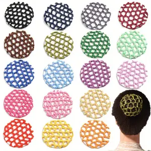 10Pcs/Pack Ladies' Elegant Colorful Small Hair Net with Bun Shaped Design, The Perfect Hair Accessory Gift for Women
