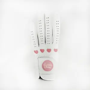 "Love Punch" Ladies Golf Glove from Premium AAA Cabretta Leather Limited Edition Left Hand Comfortable & Durable