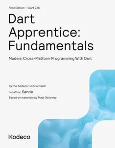USED-Dart Apprentice: Fundamentals (First Edition): Modern Cross-Platform Programming With Dart by Kodeco Tutorial Team (Paperback)
