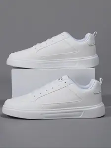 Men's Casual Outdoor Sports Shoes Comfortable Breathable Sneakers, Trainer, PU Leather Sport Style Low Heel Lace Up All Season Footwear, Classic Casual Shoes