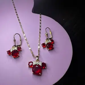 Minnie necklace and Earings