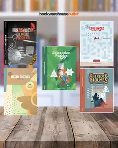 Brain Boosters Bundle 3 (5 Pack) - Crosswords, Puzzles, Wordsearch, Criminal Minds Puzzles, Mixed Puzzles