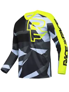 Men's Long Sleeve Motorcycle Riding Jacket, Boyfriend Style Bicycle Shirt, Mountain Bike Downhill Off-Road Clothing, Atv Gear, Motorcycle Jersey