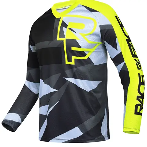 Men's Long Sleeve, Bicycle Shirt, Mountain Bike Downhill Off-Road Clothing, ATV Gear, Offroad Cycling Jerseys