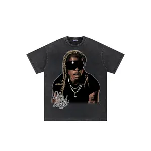 Women's The Drizzled Destroy Lonely Streetwear T-Shirt, Cotton Loose Short-Sleeve Fabric Top