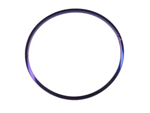 5mm Metallic Purple Collar Square Edge Box Jewelry Style Discrete Locking Eternity Collar - Available in Multiple Sizes