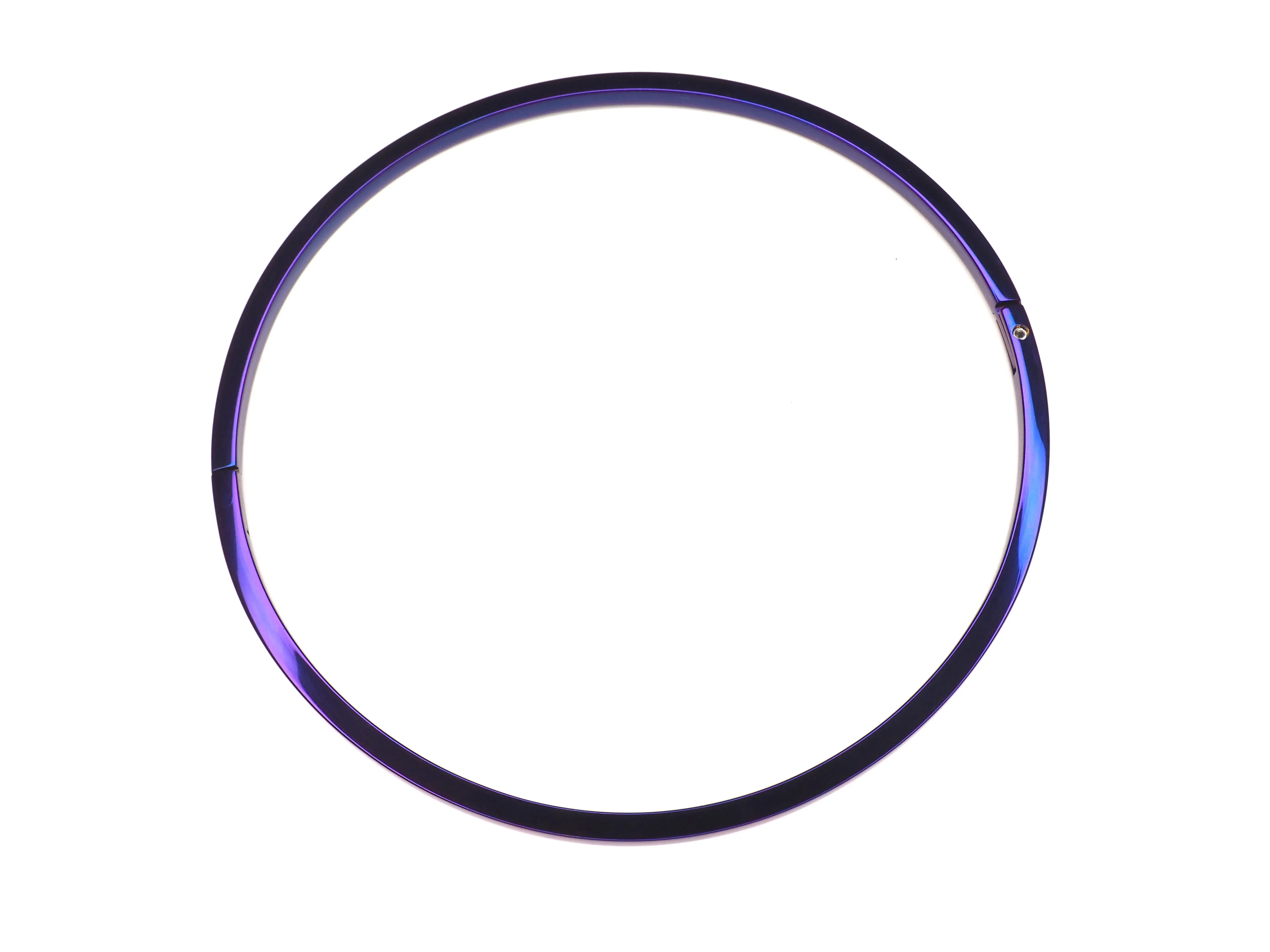 5mm Metallic Purple Collar Square Edge Box Jewelry Style Discrete Locking Eternity Collar - Available in Multiple Sizes