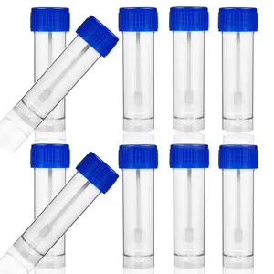10pcs 25-30ml Stool Specimen Cup Container with Spoon Lid, Stool Sampling Cup for Testing