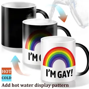 Rainbow Ceramic Coffee Mug - Unique Funny Gift for Men, Boyfriend, Ideal for Christmas, Valentine's, Birthday Drinkware Sturdy Reusable