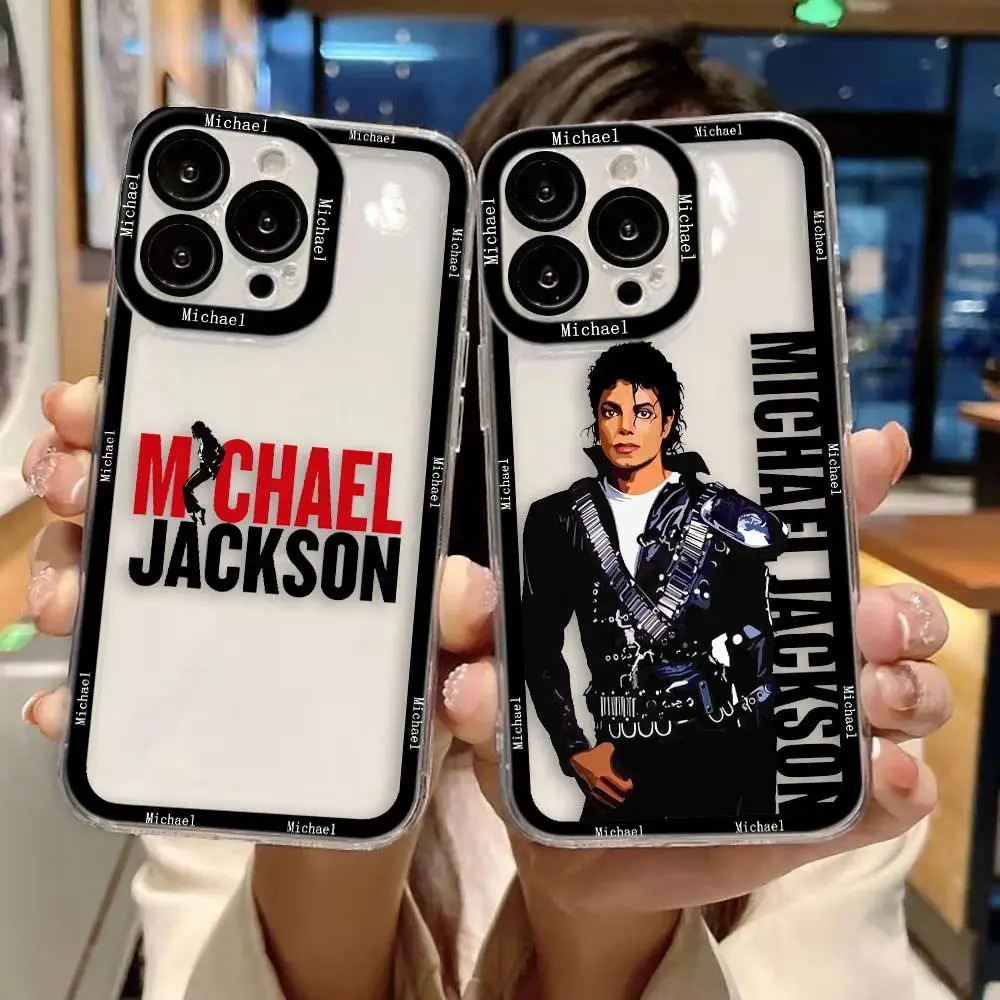 Dancer m-Michael j-Jackson Cover Clear Phone Case For iPhone 17 promax 17e 17 16 15 14 13 12 11 Mini Pro Max Air X XR XSMAX