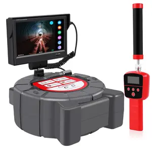 Garvee Sewer Inspection Cameras with Locator, Distance Counter, 9" HD Screens, Waterproof IP68, Adjustable LEDs, 5X Zoom, Self-Leveling, DVR, 16 GB Storage, and Long Cable Lengths up to 165 ft for Drainage and Sewer Lines