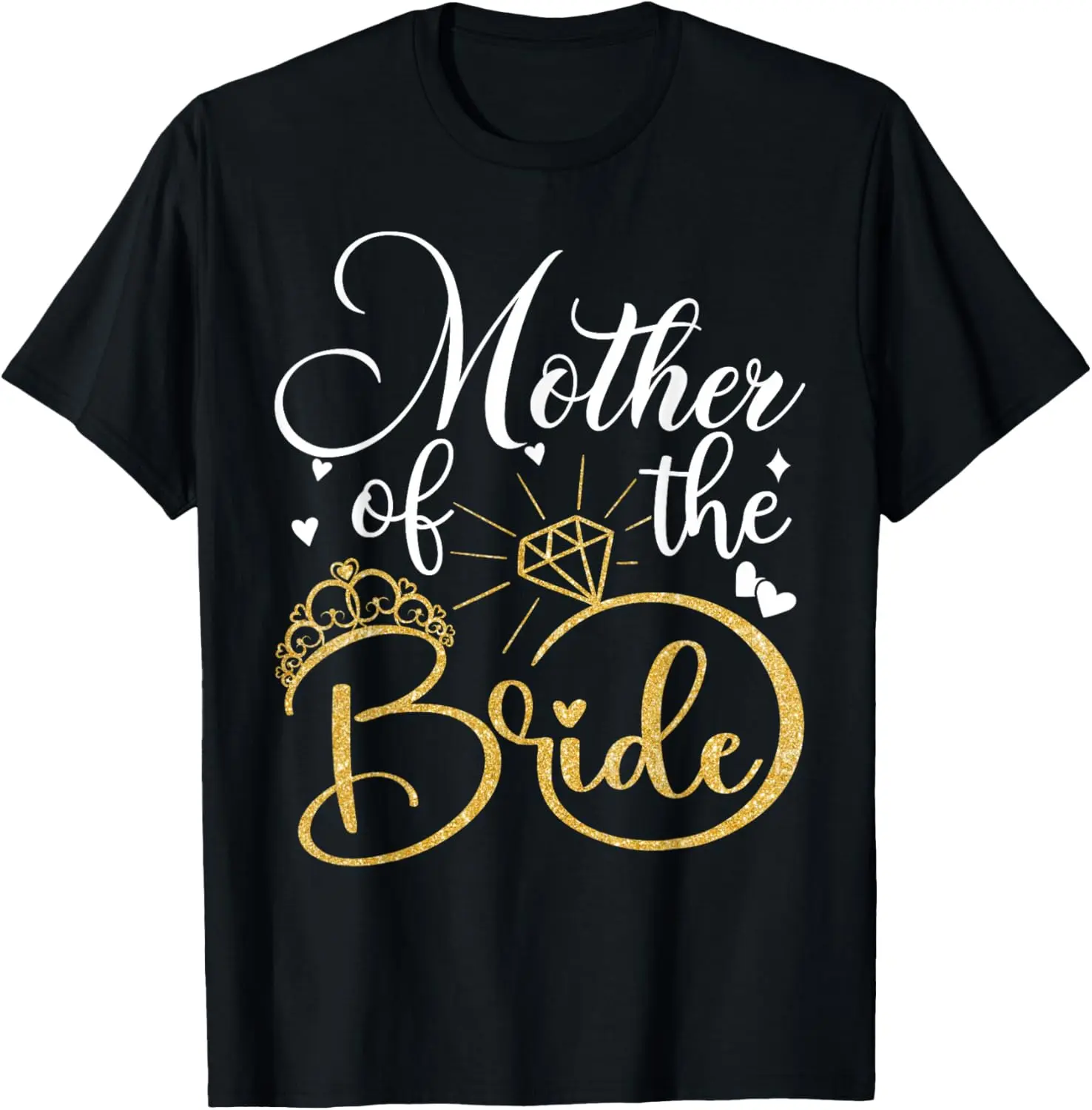 Women's 100% Cotton Fabric Short-Sleeve T-Shirt - Mum-Focused, Casual Fit, for Mother of the Bride Wedding, Bridal Shower Occasions