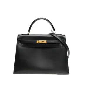 Pre-owned HERMÈS leather Tote Bags 【DIZ】Kelly 32 Box Calfskin S in a circleP226156502
