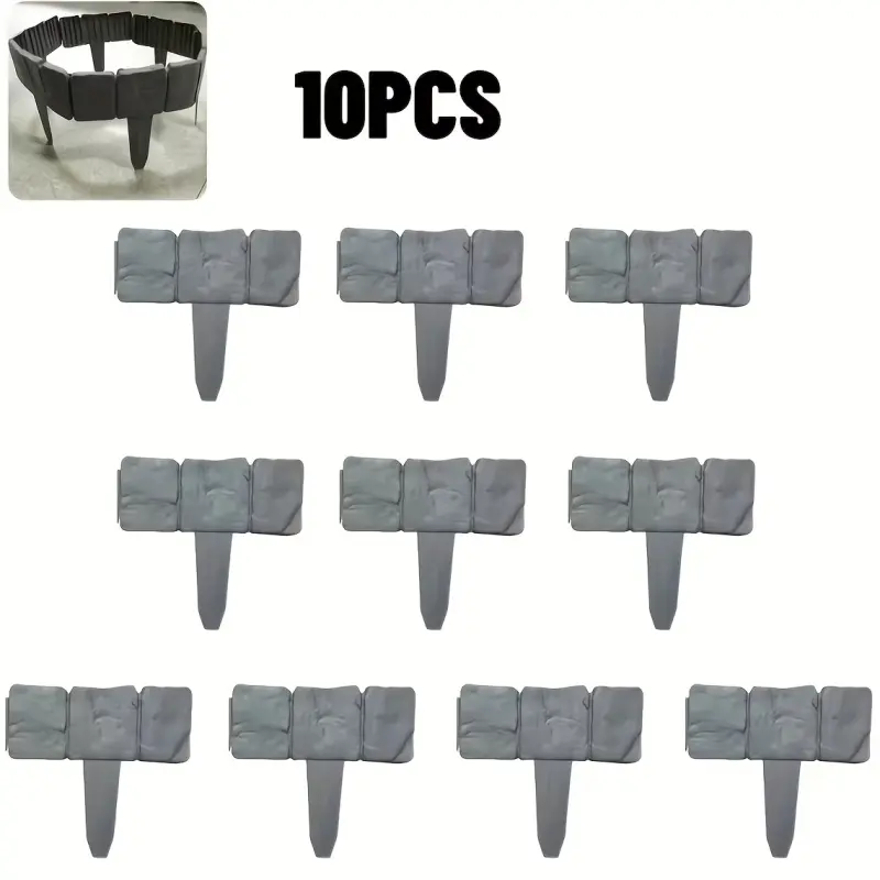 10-Piece villa garden boundary board thickened plastic fence courtyard villa decorative small fence