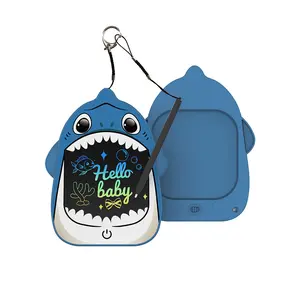 Kids LCD Writing Tablet 10 Inch No Glare No Blue Light Safe Materials Radiation-Free Drawing Board with Shark Pendant for Toddlers Educational Toys