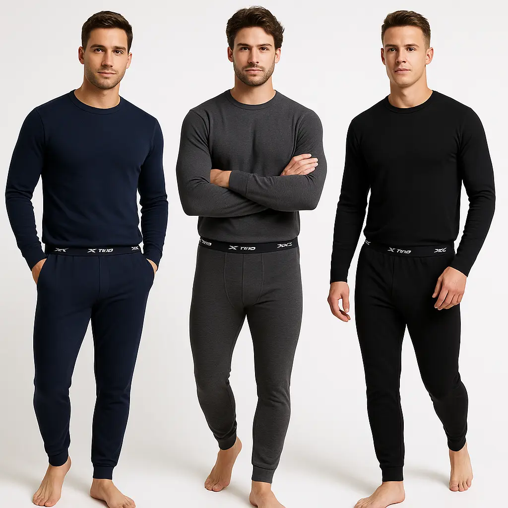 Mens 2 Piece Polar Fleece Thermal Underwear Set (Sizes S-2XL)