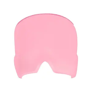 Cold Compress Gel Eye Mask - Blackout, Stretchable Skincare Tool for Men & Women, Daily Under-Eye Bag Reducing Accessory, Morocco Lipstick Oil