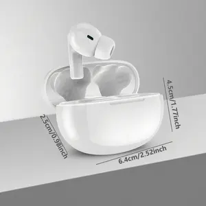 Ear Headset Mini Wireless Earbuds Stereo Earphones with Mic Clear Call Comfortable Fit for Daily Use White Sound Quality Tone Quality In Ear