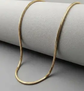 The "Liquid Gold" Snake Chain | Premium Minimalist Layering Necklace