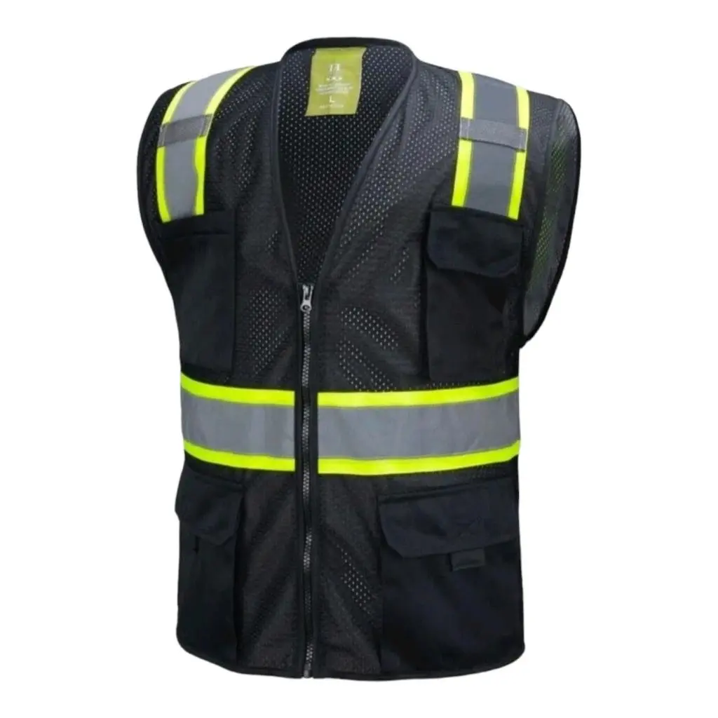 Black safety vest