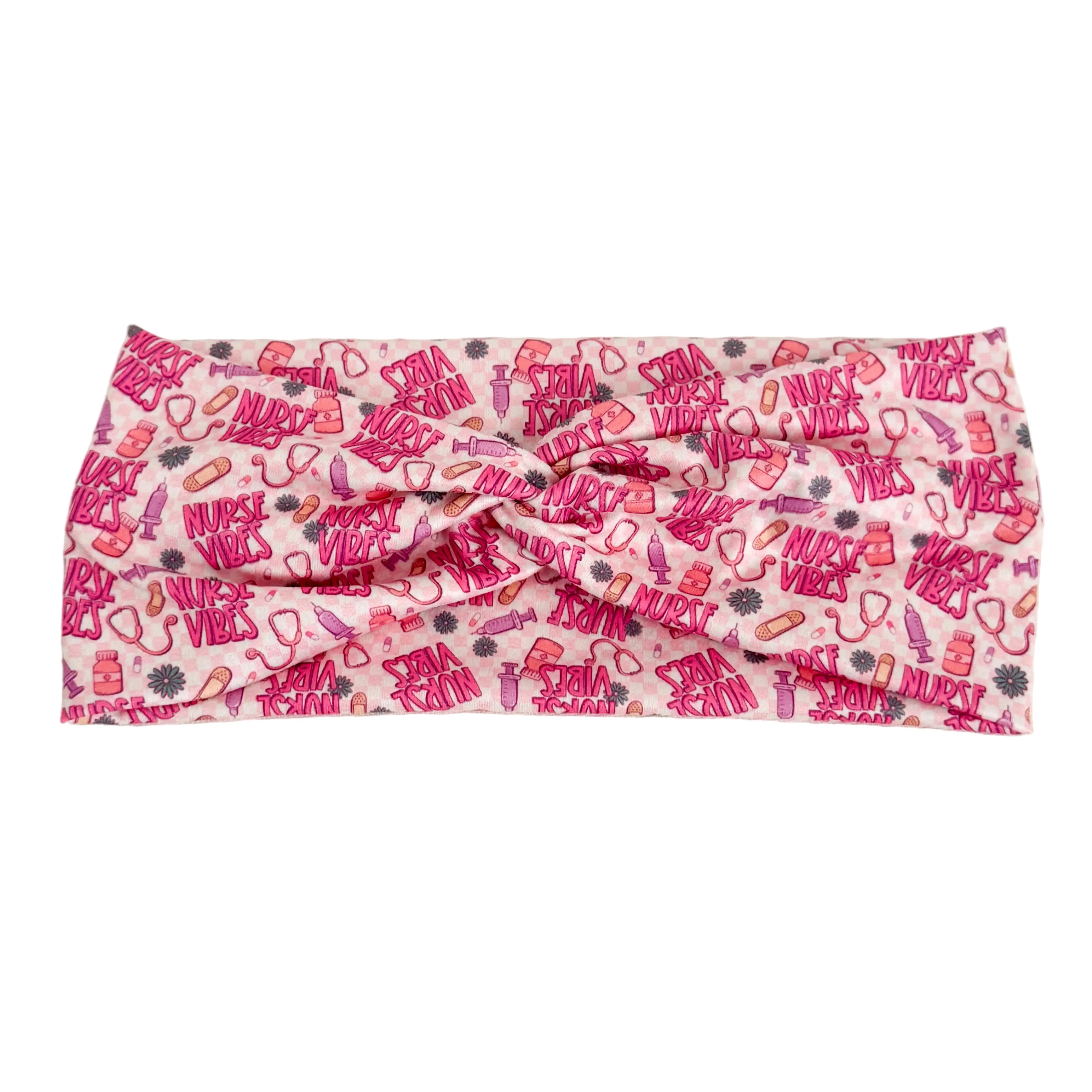 Nurse Vibes Twist Headband for Nurses
