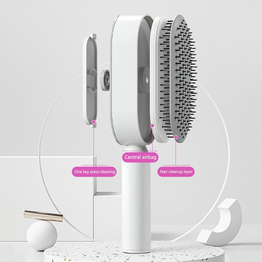 Self Cleaning Hair Brush For Women One-key Cleaning Hair Loss Airbag Massage Scalp Comb Anti-Static Hairbrush Self Cleaning Hair Brush For Women One-key Cleaning Hair Loss Airbag Massage Scalp Comb Anti-Static Hairbrush