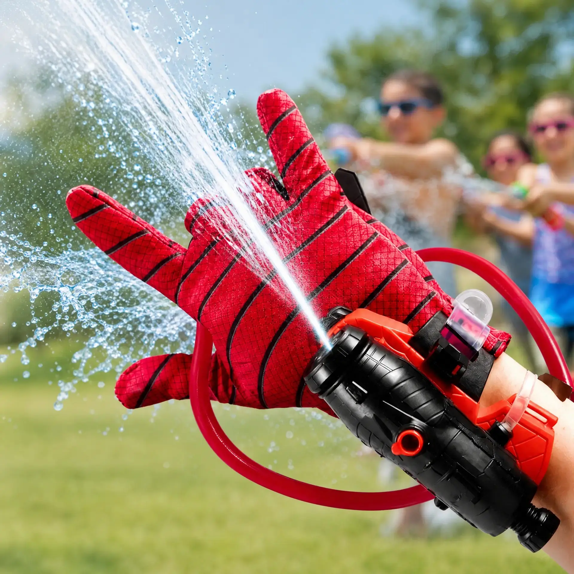 Wrist Water Launcher Blaster Wearable Manual Continuous Spray Kids Water Gun Summer Outdoor Pool Beach Water Battle Toy Premium Birthday Holiday Pool Party Gift for Boys Girls Age 3 Plus