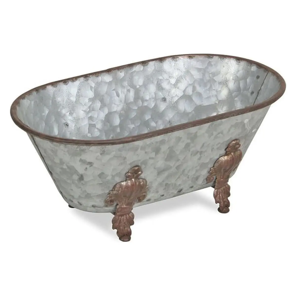 Cheungs 5129S-GV Galvanized Metal Small Bathtub, Home Improvement Bathroom Fixture for Home Decor