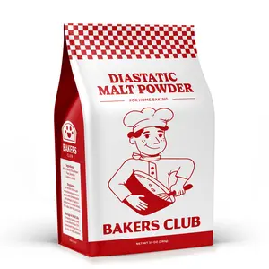 Bakers Club Diastatic Malt Powder for Home Baking - 10 oz - Boosts Dough Rise for Better Breads & Consistent Results - Organic & Clean - Perfect for Sourdough, Pretzels, & Pizza Crusts