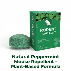 12 Pack Natural Rodent Repellent Balls – Peppermint & Lemon Oil Pest Deterrent for Rats, Mice, Squirrels, Spiders, Indoor & Outdoor Protection