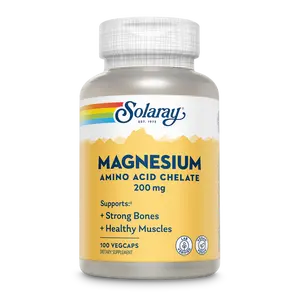 Amino Acid Chelate Magnesium Supplement, 200mg Mineral Nutritional Supplement for Wellness Support